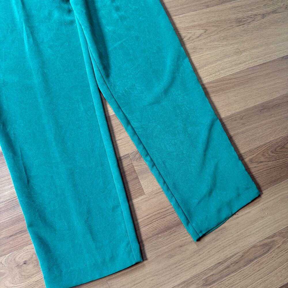 Women's Vintage 90's City Girl Nancy Bolen Green Colorablock 2-Piece Set Sz 8 - Picture 9 of 15